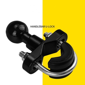 Fábrica al por mayor motocicleta smartphone titular aleación de aluminio manillar montaje U-lock U-forma soporte bicicleta teléf - Product Image 1