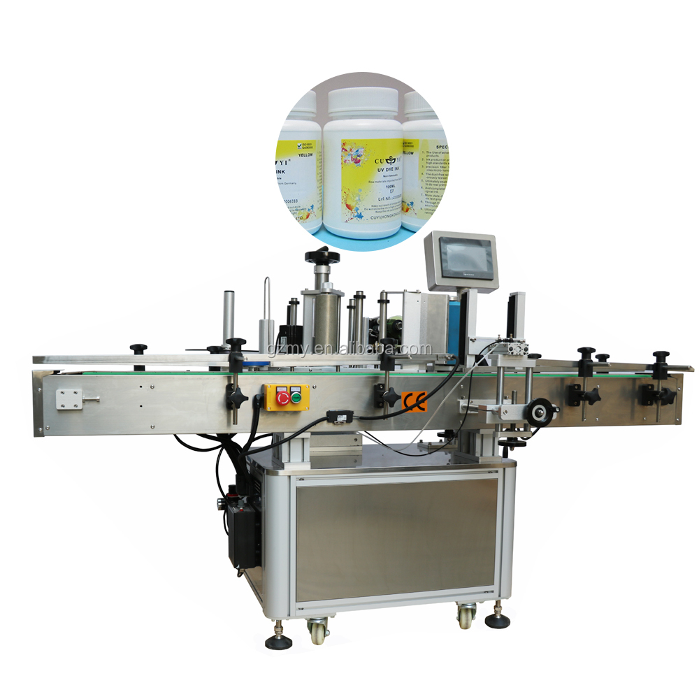 Контроллер PLC из нержавеющей стали, автоматическая двухсторонняя машина для маркировки напитков, металлических банок, круглых стеклянных пластиковых ПЭТ-бутылок