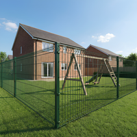 Panneaux de clôture 3D en PVC galvanisé, courbés/pliés, en maille soudée pour la protection extérieure du jardin, clôtures 3D, treillis, portails BoShuai