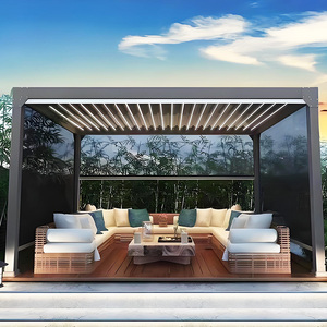 Pérgola Bioclimática Motorizada de Aluminio para Exteriores, Impermeable, con Toldo Personalizado para Patio, Cubierta para Patio Trasero - Product Image 3