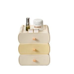 Современные многоуровневые настольные органайзеры для дома и офиса, пластиковые ящики из полипропилена, прямоугольные, для хранения мелочей, штабелируемые, объемом 3-6 л - Product Image 1