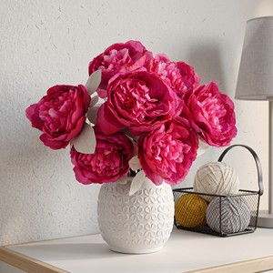 Factory Direct Supply Peony Mixed Bouquet <b>Fake</b> <b>Flowers</b> Artificial <b>Flower</b> Wedding Venue Backdrop Decor - Product Image 1