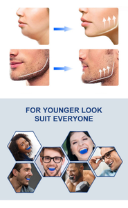 Nhà thiết kế mới 4-mức độ kháng hàm huấn luyện viên jawline Shaper hàm Workout khuôn mặt mỏng hơn và cổ <span class=keywords><strong>Toning</strong></span> jawline Exerciser - Product Image 3