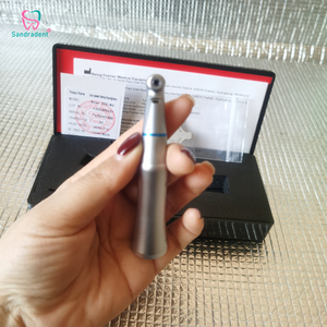 Pièce à main dentaire LED Contra Angle Type E 1:1 avec irrigation interne, en métal, à fibre optique, alimentée par turbine - Product Image 5