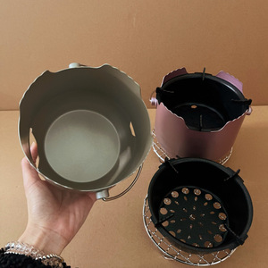 Mini Estufa de Carbón Portátil para Exteriores, Barbacoa Doméstica de Acero Inoxidable, Estufa con Protección Contra <span class=keywords><strong>el</strong></span> Viento, Desmontable, para Preparar Té - Product Image 4