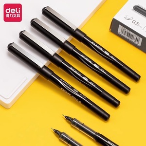 Deli Nichow S656 Q1 <b>Roller</b> Pen 0.5Mm Black Needle Tip Quick Dry Student Office Writing Signature Pen - Product Image 2