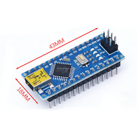 Placa de Desarrollo Atmega328P Nano V3.0, Kit a Precio de Fábrica, Interfaz MINI Mejorada, Puerto Serie USB CH340, 16MHz, para Experimentación y DIY