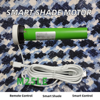 Moteur tubulaire électrique 25 mm avec télécommande Bluetooth, silencieux, intelligent, accessoire pour rail de rideau, idéal pour cuisine et salon modernes