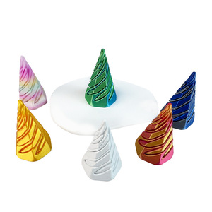 Juguete antiestrés en forma de cono, de plástico impreso en 3D, portátil, para niños y adultos, 6,5 cm de altura, base de 3,5 cm - Product Image 3