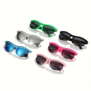 Gafas de Sol Deportivas con Marco Grande para Hombre, Color Caramelo, Media Montura, Gafas de Sol para Mujer, Última Moda 2022 - Product Image 5