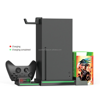 TYX-1622 Station de charge multifonctionnelle en ABS pour console Xbox Series X, support de charge, support de montage, boîte à disques CD, accessoires