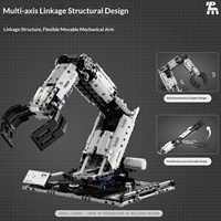 Juguete Robot Programable STEM T2007, Brazo Mecánico Eléctrico RC, Bloques de Construcción, Modelo Educativo de Ciencia para Niños