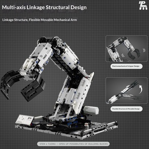 Juguete <span class=keywords><strong>Robot</strong></span> Programable STEM T2007, Brazo Mecánico Eléctrico RC, Bloques de Construcción, Modelo Educativo de Ciencia para Niños - Product Image 2