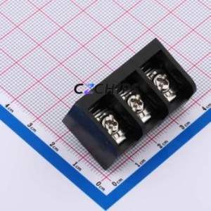DBT50-11.11-3P-BK-P Barrier Terminal Block P=11.11mm Connector - Product Image 1