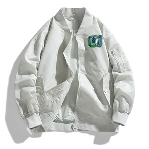 Logotipo personalizado de Europa y los Estados Unidos en primavera y otoño, nuevo uniforme de béisbol, chaqueta voladora delgada de tendencia informal para hombres - Product Image 2