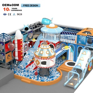 Tobogán de Plástico Suave para Interiores, Modelo Infantil, para Guarderías, Centros Comerciales, Centros de Juegos, Piscina de Pelotas con Temática Espacial - Product Image 3