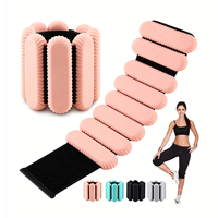 Bracelets lestés en silicone réglables, poids pour chevilles antidérapants pour le yoga, le Pilates, la gym et l'entraînement à domicile