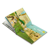 Livre pour enfants A4 personnalisé imprimé couverture de dessin animé papier kraft à couverture rigide pour enfants enduit et finition d'estampage de feuille de papier d'art