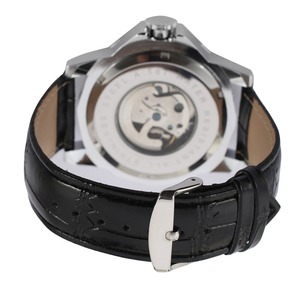 Forsining-reloj automático con número <span class=keywords><strong>romano</strong></span> para hombre, pulsera mecánica personalizada retro hueca - Product Image 5