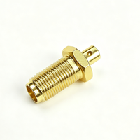 Connecteur RF SMA femelle à souder pour câble coaxial semi-rigide/semi-flexible RG405 (0,086 pouces) pour instruments micro-ondes