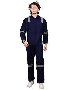 Chất lượng cao Cotton Coverall nồi hơi phù hợp với 200 GSM (màu xanh hải quân) với giá khuyến mại