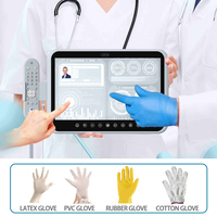 Conception robuste de 15.6 pouces Android 13 Terminal d'infodivertissement médical de chevet PC Tablette médicale antibactérienne avec ports HDMI RJ45