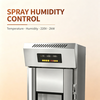 Armoire de fermentation professionnelle en acier inoxydable pour 18 à 40 plateaux, avec système de pulvérisation, pour pains et pâtons