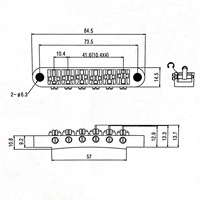Gitar Bass Elektrik Gaya LP dengan Roller Bridge Pengunci Bebas Nikel, Finishing Krom Tahan Lama, Nut Logam, Tailpiece, Aksesoris OEM