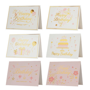 Confezione di Biglietti d'<span class=keywords><strong>Auguri</strong></span> Pieghevoli con Stampa a Caldo, Biglietti di <span class=keywords><strong>Buon</strong></span> Compleanno Assortiti con Buste per <span class=keywords><strong>Auguri</strong></span> di <span class=keywords><strong>Buon</strong></span> Compleanno - Product Image 5
