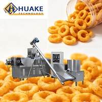Ligne de production de snacks extrudés à grande échelle pour les anneaux de poulet creux aux légumes et les anneaux de poulet aux saveurs variées