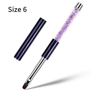 3Pcs Oval Builder Gel Brush Set Hard Gel <b>Nail</b> Art Brushes Rhinestone Handle <b>Nails</b> <b>Extension</b>, Oval Brush Bristles - Product Image 1