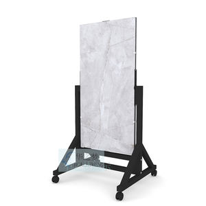 Support de sol en bois moderne de l'usine Foshan support d'échantillon de carreaux de céramique en marbre rotatif présentoirs en bois dur <span class=keywords><strong>ardoise</strong></span> présentoir en métal - Product Image 2