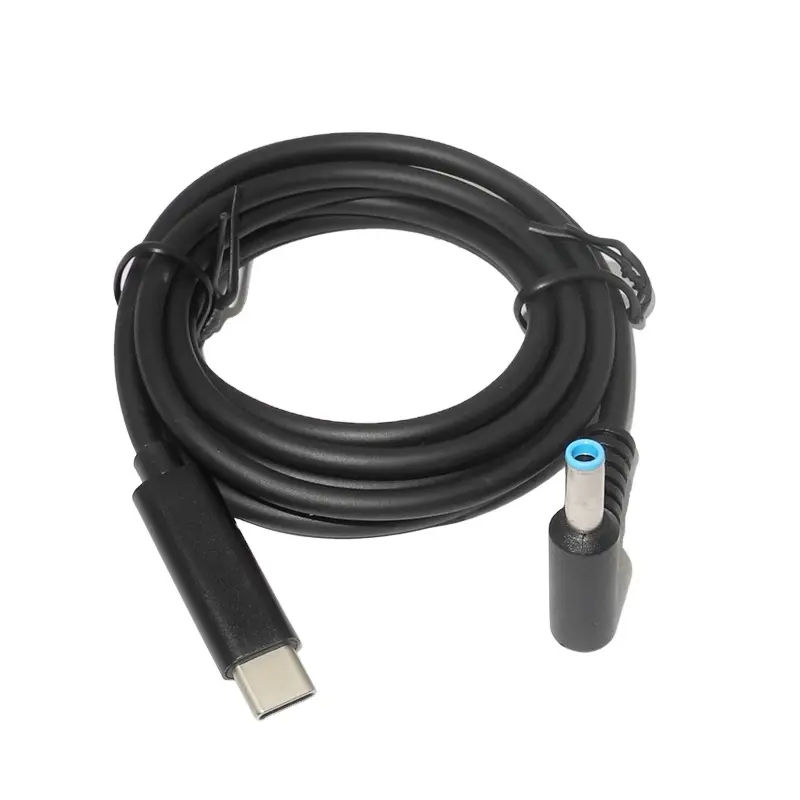 Konverter Adaptor Daya Universal, 65W USB C PD Kabel Pengisian Daya Tipe C Ke DC untuk Lenovo Asus Dell Hp Acer Samsung LG Laptop