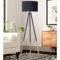 Lampadaire LED Nordique Moderne Simple en Fer avec Télécommande pour Salon, Canapé, Chambre à Coucher, Chevet, Bureau, Table Basse, Trépied Vertical