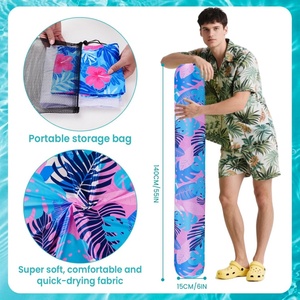PVC Inflatable Swimming Pool Noodle 140*15 CM 2 Pack with Soft Fabric Covered and Storage <b>Bag</b> for Pool Party Beach <b>Fun</b> - Product Image 2