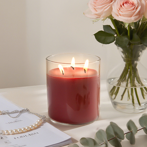 Candela in Cera di Soia con Logo Personalizzato in Grande Vaso di Vetro Biologica Profumata per Ramadan Festa del Papà Pasqua Personalizzabile - Product Image 3