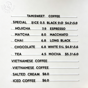 Tableau de menu magnétique à lettres interchangeables, ensemble complet, pour <span class=keywords><strong>liste</strong></span> de prix de <span class=keywords><strong>magasin</strong></span>, offres spéciales et décoration murale - Product Image 2