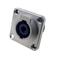 Connecteurs Speakon 4pin/8Pin femelle prise d'alimentation 4 trous carrés pour haut-parleur de scène audio haut-parleur amplificateur plaque jonction