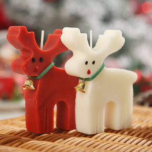 Bougie parfumée créative en forme de renne, décoration d'ambiance de Noël, cadeau festif pour les fêtes - Product Image 2