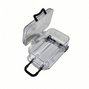 Transparent Portable Plastic Mini Suitcase Jewelry <b>Storage</b> <b>Box</b> for Hair Accessories-Custom Decorative Promotional Candy - Product Image 1