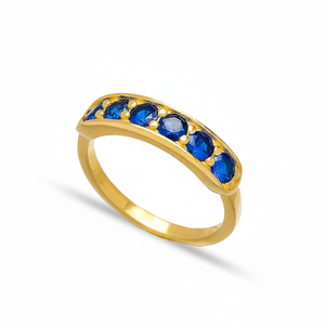 Saphir CZ Bague Bague Zircon Pierre Fabriqué À La Main Turc En Gros Élégant Simple 925 Bijoux En Argent Sterling - Product Image 2