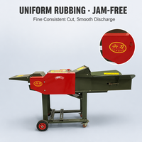 Nouvelle Machine à Frotter les Fourrages Multifonctionnelle Type 6.8, Hacheuse Horizontale à 6 Couteaux, Convoyeur à Courroie en Caoutchouc, Acier Inoxydable 6