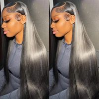 Venta al por mayor de pelucas con cordón al por mayor recta 6x5 9x6 HD encaje frontal completo Peluca de cabello humano virgen sin cola para mujeres negras
