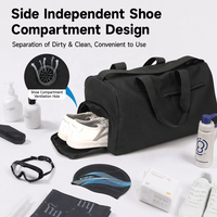 Sac de sport imperméable sur mesure avec séparation sec/humide, rangement multicouche et sangle réglable pour les affaires
