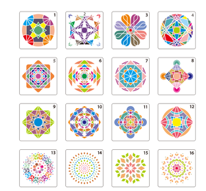 Ensemble de pochoirs Mandala pour la <span class=keywords><strong>peinture</strong></span> artistique, modèle de bricolage pour la décoration, <span class=keywords><strong>peinture</strong></span> <span class=keywords><strong>sur</strong></span> <span class=keywords><strong>bois</strong></span>, aérographe, roche - Product Image 2