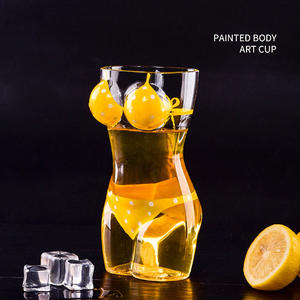 Bikini corps humain corps féminin peint à la main lunettes maillots de bain longue boisson conteneur fête cocktail <span class=keywords><strong>tropical</strong></span> <span class=keywords><strong>verre</strong></span> à bière - Product Image 5