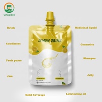 Pochettes Doypack personnalisées imprimées pour liquides, 100 ml, biodégradables, avec bec verseur, pour jus, finition mate aluminium, mini 20 ml, 50 ml
