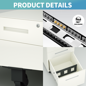 Hiện đại 3-<span class=keywords><strong>Drawer</strong></span> Tủ tập tin thép có thể khóa kim loại lưu trữ Bàn nộp hồ sơ với Thư/pháp lý/A4 kích thước cho các trường học sử dụng - Product Image 6