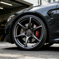 Jantes forgées de 18, 19 et 20 pouces pour Ford Mustang S550 S650, Chevy Camaro Alpha, Dodge Challenger 5x114.3 5x120 5x115, gris foncé