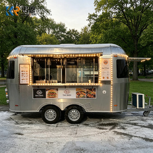 Remorque de restauration mobile en acier inoxydable, remorque de concession, cuisine mobile pour la vente de nourriture de rue, café, glaces, hamburgers - Product Image 1